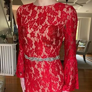 Jovani Red lace gown